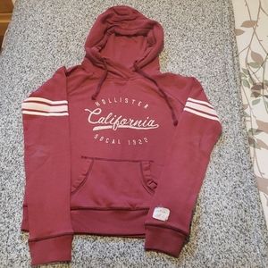 Girls Hollister Hoodie Sweatshirt - Maroon